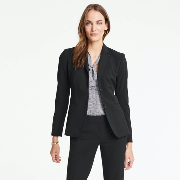 Ann Taylor Long TwoButton Blazer Seasonles Stretch